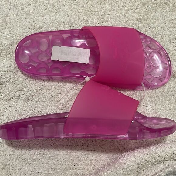 NWOB- Coach - 8. Pink Rubber Slides - Picture 3 of 5